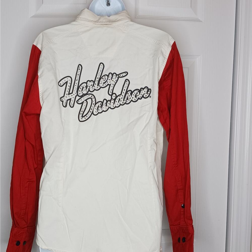 Vintage Harley Davidson Button Up Women's Shirt -RARE FIND